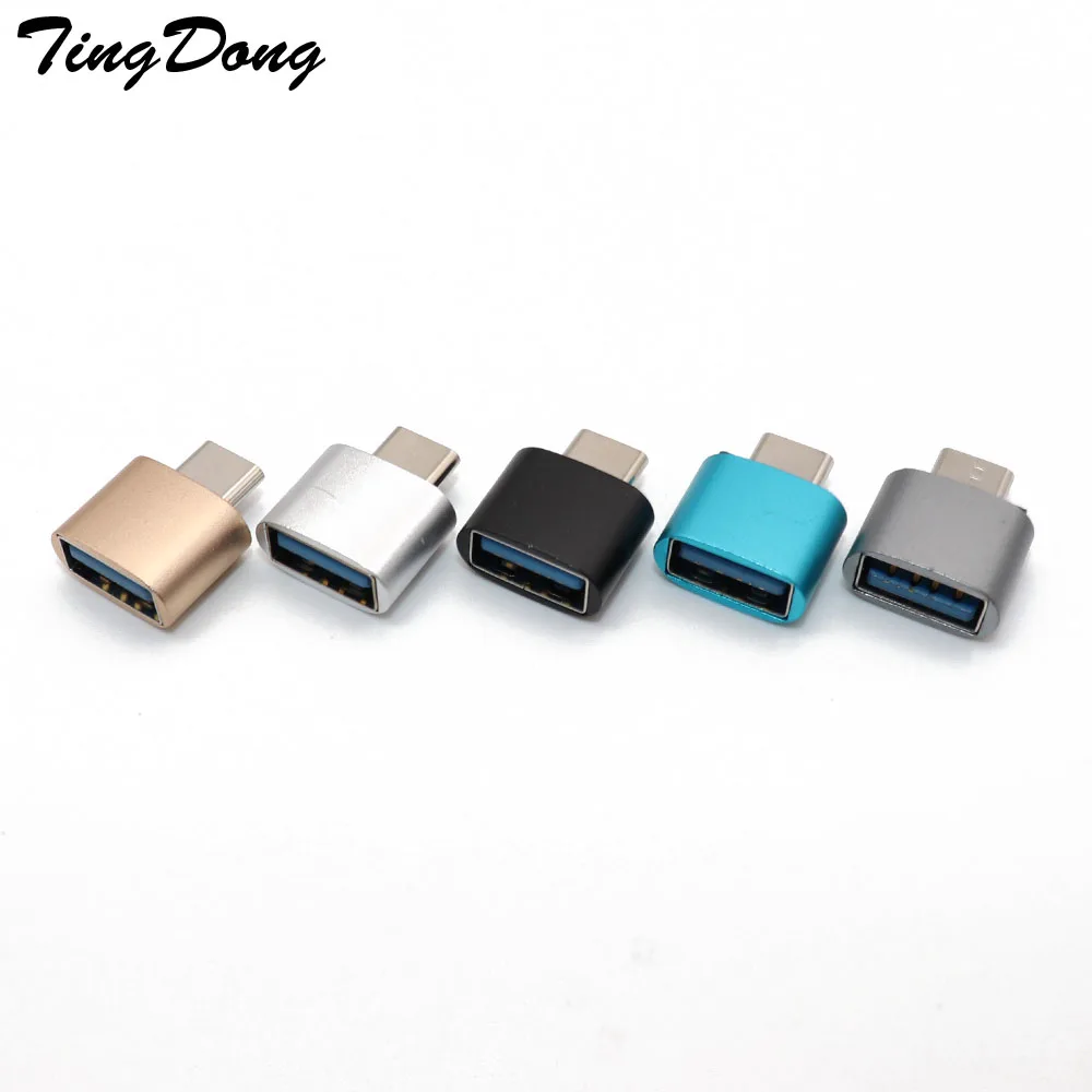 

TingDong OTG Type-C/USB Type C OTG Adapter Type-C Converter For Samsung S8 For MacBook Series USB Type C OTG Micro usb Adapter