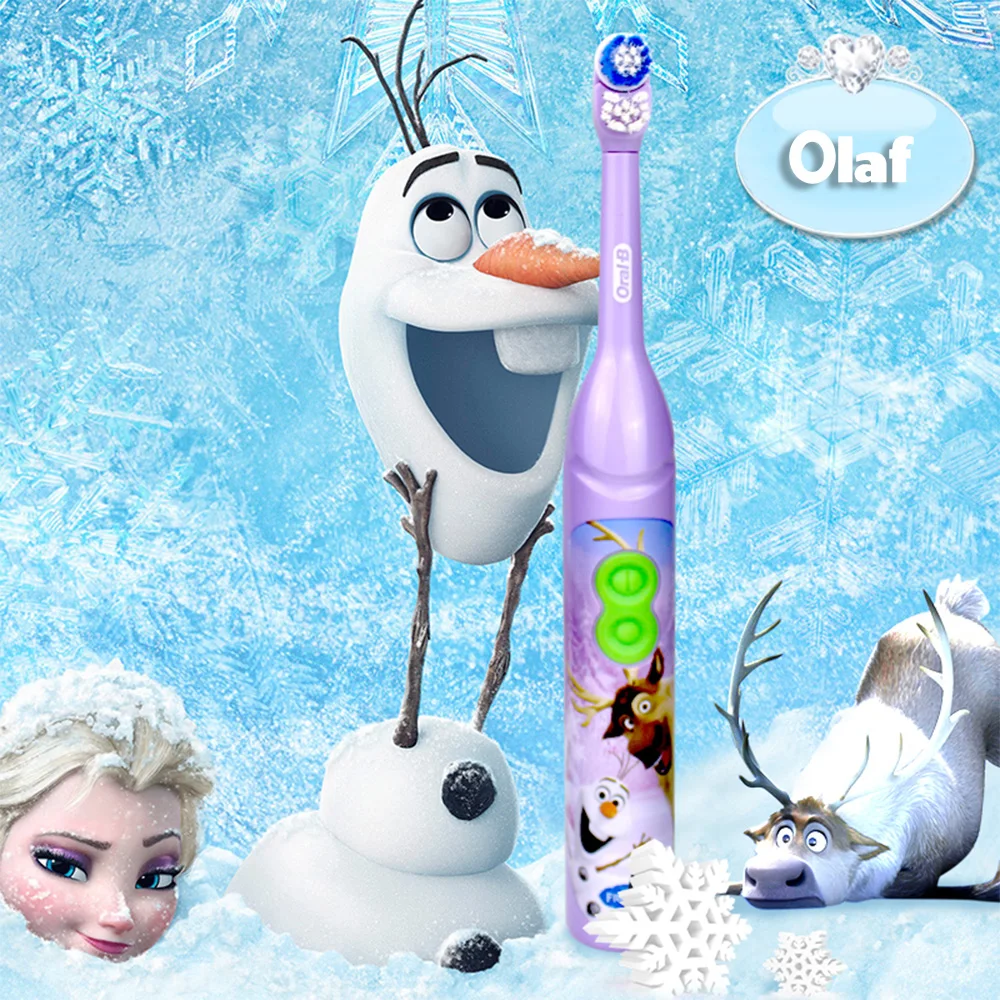  Oral B Children Electric Toothbrush Oral Care Soft Bristle Head Kids Stage Power Battery Oprated Ca