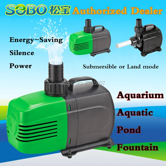 SOBO Submersible Water Pump Fish Pond Aquarium Tank Waterfall Fountain Sump Feature ECO 3000A