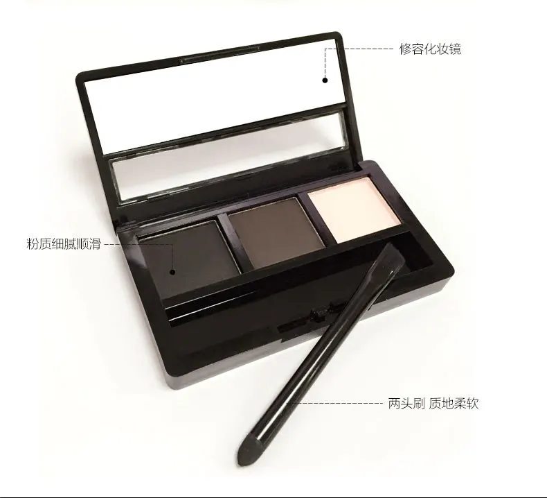 Bioaqua 3 Colors Optional Eyebrow Powder Palette Makeup Shading With Brush Mirror Box Eye Brow High Quality Eyebrow Powder Eyebrow Powder Paletteeyebrow Palette Aliexpress