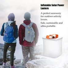 Водонепроницаемый светильник с солнечной батареей надувной фонарь на солнечной батарее складная телескопическая подсветка светодиодный переносной внешний вид активности Солнечная лампа