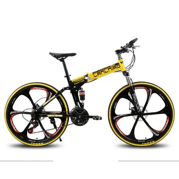 

NONONO NONONONONO Folding Mountain Bike 21 Speed 27 Speed Double Shock Absorber One Wheel Mountain Bike
