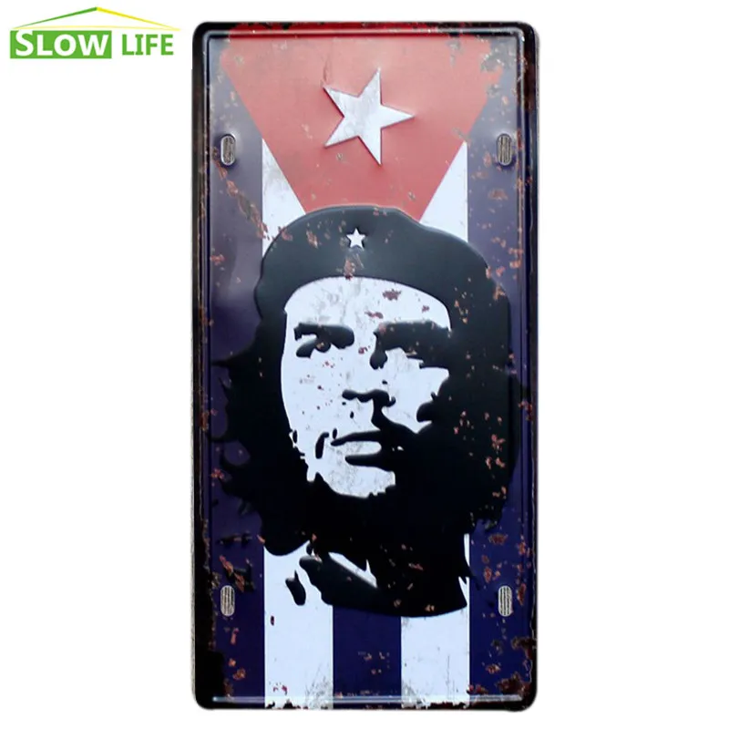 Che Guevara знак винтажный автомобильный номерной домашний декор оловянный бар