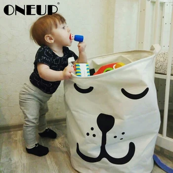 

ONEUP Laundry Basket Bag Cotton Washing Dirty Clothes Big Basket Organizer Toy Washing Basket Dirty Clothes Sundries Storage