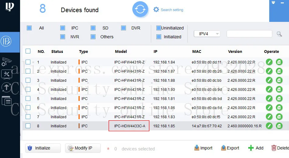 DH IP камера IPC-HDW4631C-A IPC-HDW4433C-A купольная CCTV камера Встроенный микрофон сети HD Коммерческая безопасность Onvif Крытый