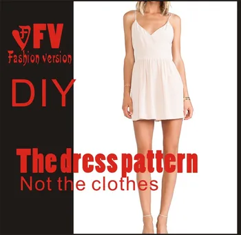 

Dresses Sewing Pattern Template Cutting drawing Clothing DIY ((Not selling clothes)) BLQ- 122