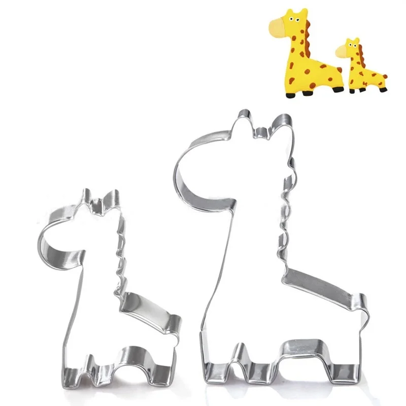 

Giraffe Shape Biscuit Mold Bakeware Fondant Cake Mold DIY Sugar Children's day Baby Birthday Pastry Cookie Cutters Baking Tools