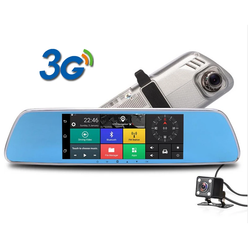 Hot 7 inch 3G Touch IPS Car DVR Rearview mirror DV...