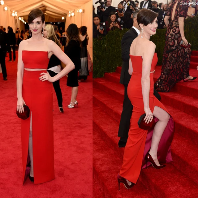 Anne Hathaway Red Carpet Dresses