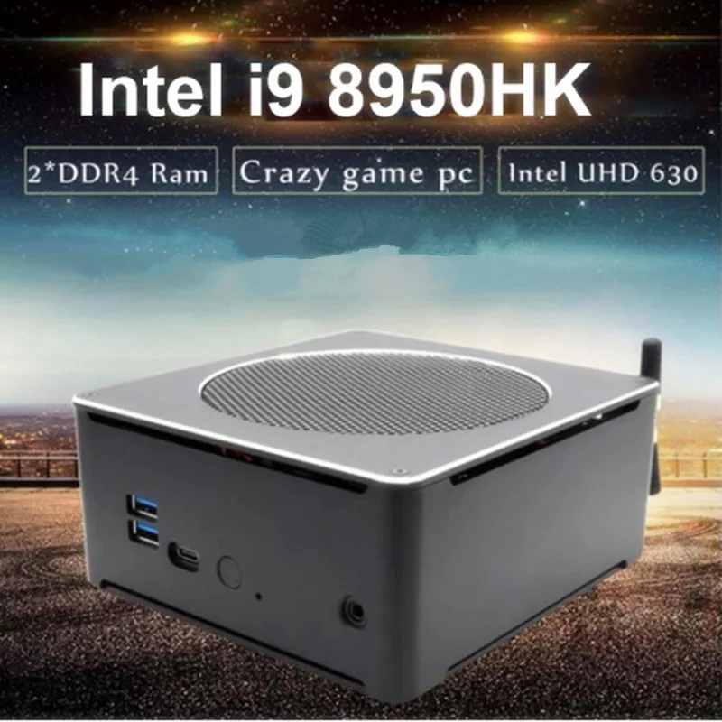 EGLOBAL игровой ПК Intel i9 8950HK i9 9880H i7 9850H i5 9300H Nuc Мини ПК Windows10 Pro HDMI AC WiFi BT 4K мини серверный компьютер
