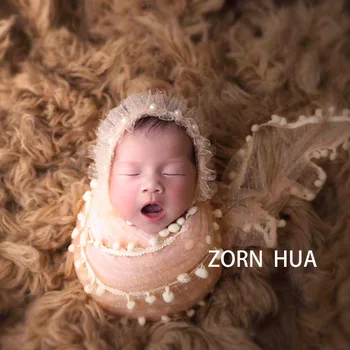 Newborn Photography Props Strech Lace Swaddle Wrap Bonnet Set Pastel Pink Pearl Hat Baby Lace Beanie for Photoshoot
Newborn Photography Props Strech Lace Swaddle Wrap Bonnet Set Pastel Pink Pearl Hat Baby Lace Beanie for Photoshoot