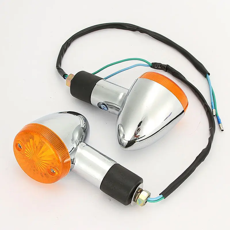 2 Pcs Moto Moto Ambra Pallottola Indicatori Di Direzione Per Yamaha Royal Star Venture Classic Royale