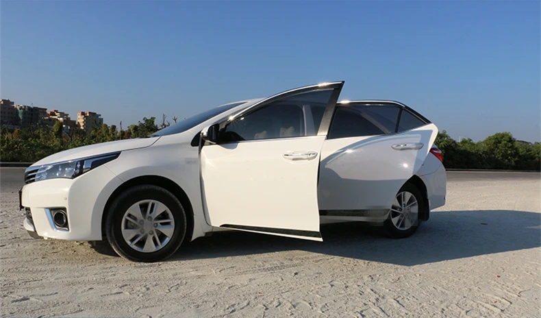 Аксессуары для toyota corolla 2014 2018 хромированная abs дверная боковая линия декоративная
