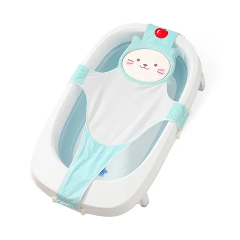 Banheiras de Bebê Banho do Bebê Malha para Cuidados com o Bebê Net para o Bebê dos Desenhos Animados Anti-derrapante Banheira Recém-nascido Ajustável Não-slip Chuveiro Cruz Tuck Net 3d