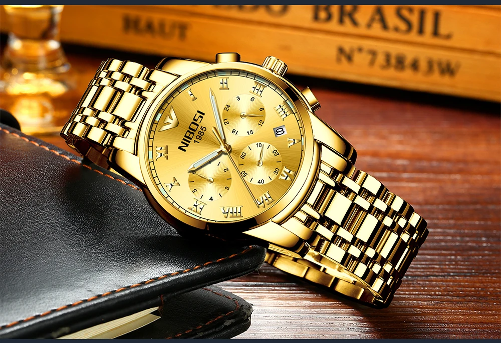 Saat Watch Men Gold Luxury 2017 NIBOSI Full Steel Wrist Watch Brand Dress Mens Watches Blue Uhren Herren Wasserdicht  (12)