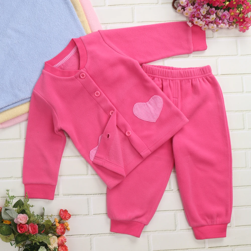 Buy 2018 Baby Girl Fleece Outerwear Toddler Fleece Set