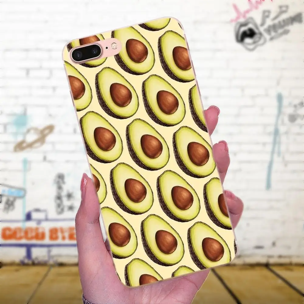 Авокадо еда Diy Красочные для Huawei Honor 4C 5A 5C 5X 6 6C 6A 6X 7 7X 8 9 V8 V10 Y3II Y5II Y6II G8 P7 Play Lite в