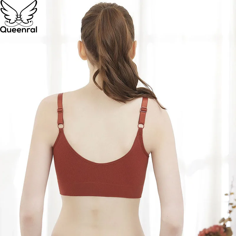 Queenral бюстгальтеры пуш ап для женщин нижнее белье BH Bralette беспроводной бюстгальтер