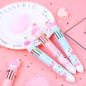 

Flamingo 10 Colors Chunky Ballpoint Pen School Office Supply Gift Stationery Papelaria Escolar