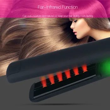 

Tourmaline Ceramic Hair Straightener 2 in 1 Curly Hair and Straight Hair Styler far-infrared Negative Ion Straightening Irons 46