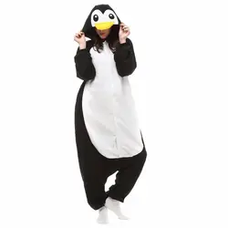 Рождество Хэллоуин прекрасный подарок на день рождения Пингвин ворсом Домашняя одежда толстовка пижамы халат для взрослых