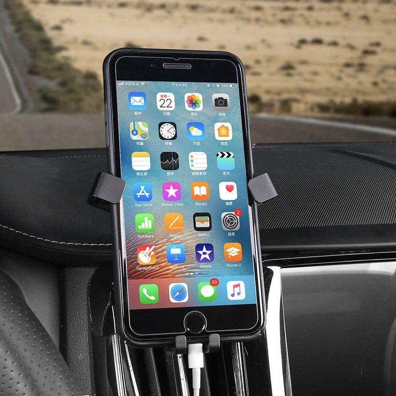 

LHD! For Volvo XC60 2018 2019 Car Accessories Rotational Smartphone Holder Air Vent Car Holder Sucker Bracket Stand