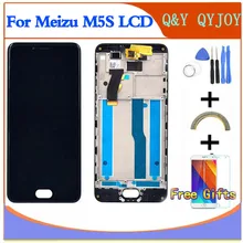 ЖК+ рамка для 5," Meizu M5S meilan 5S M612H M612M белый/черный экран+ дигитайзер сенсорный экран для MEIZU M5S mini lcd