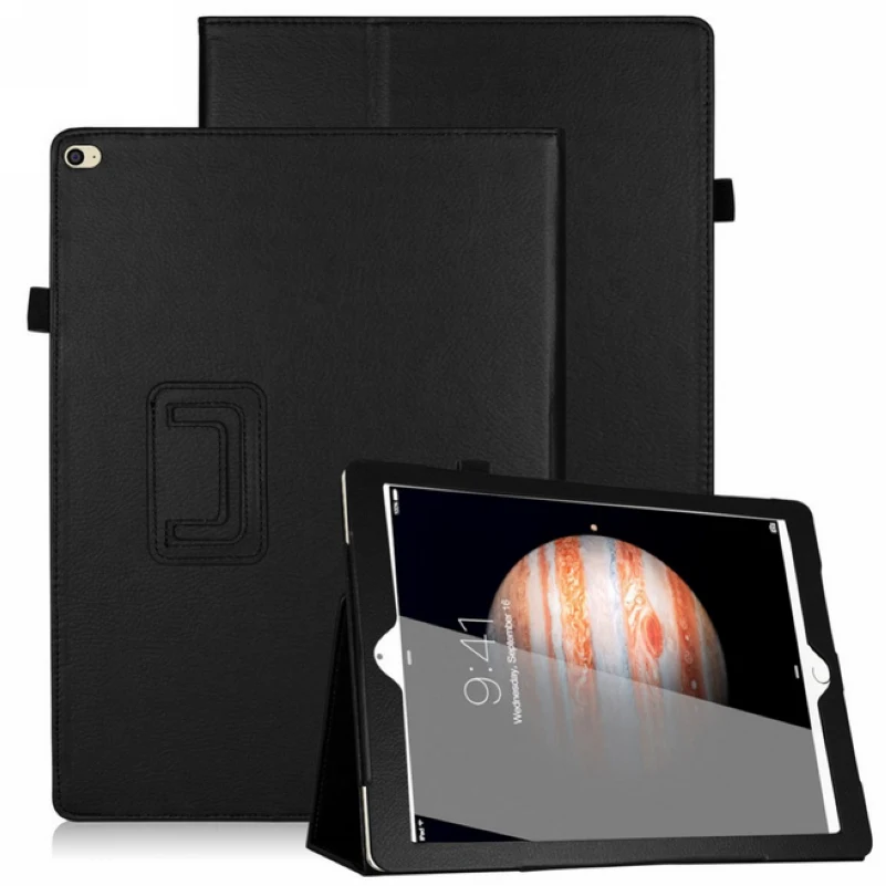 

For Apple 2015 Released iPad Pro 12.9" Lichee Style PU Leather Case Stand Smart Cover For iPad Pro 12.9 1st Generation