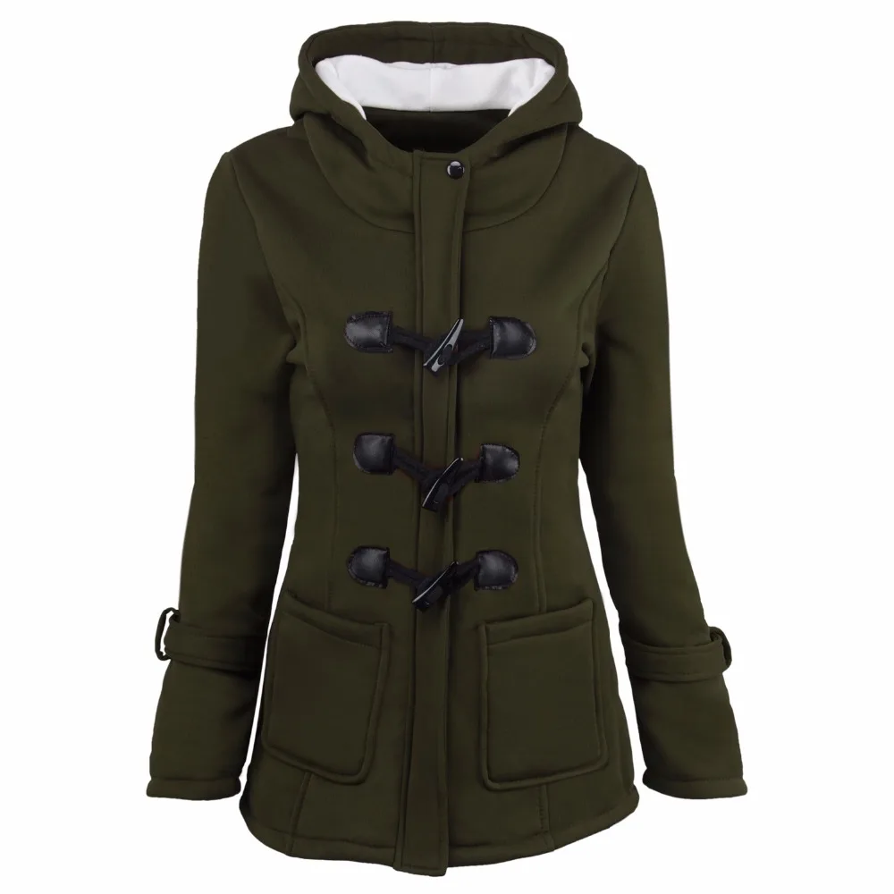 Buy Plus size hooded lambs wool jacket women autumn