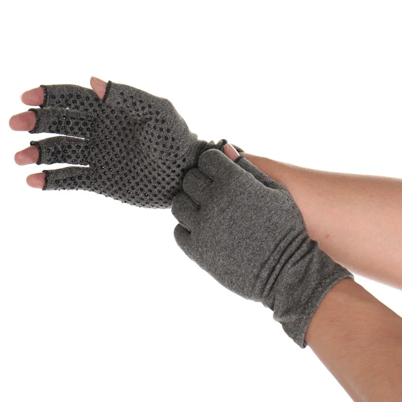 

Novel 1 Pair Cushion Cover Compression Glove Carpal Tunnel Wrist Support Arthritis Therapy Pain Relief Fingerless Shipping