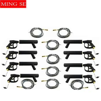 

8pcs/lots Handhold Co2 Gun DJ Lights 3Meter Hose CO2 Jet Machine DMX Stage Effect Machine Shoot Distance 5-6Meter