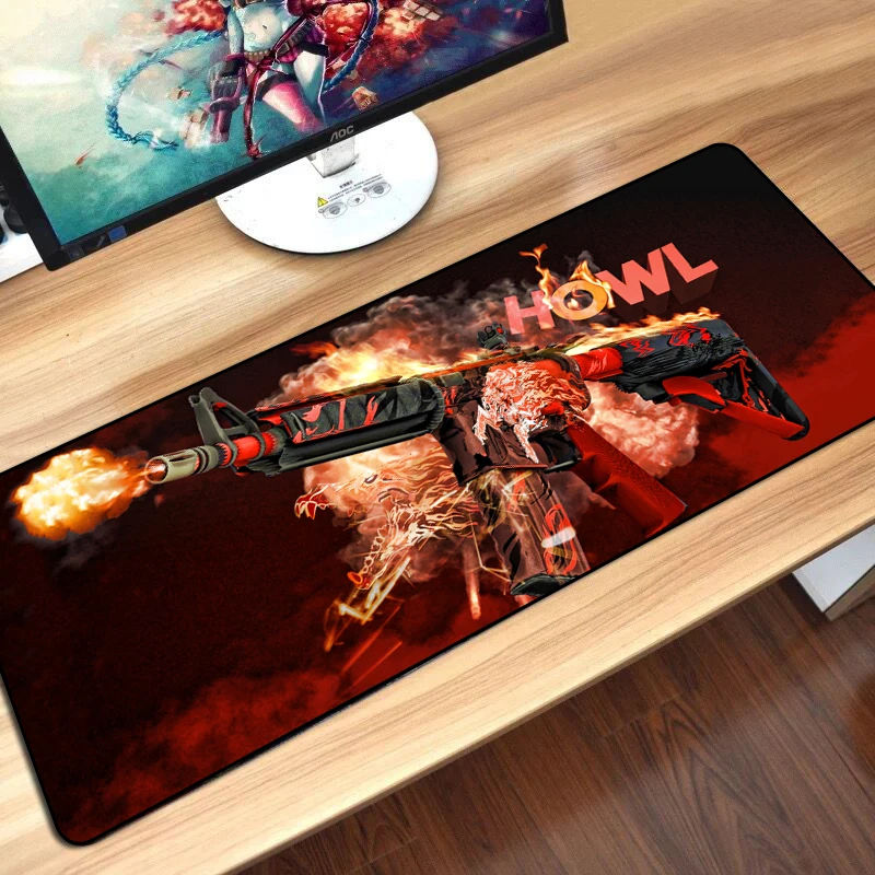 CS GO Gamer Mouse Pad Durable Non-slip Keyboard Mouse Mat Hyper beast AWP Boyfriend Best Gift Overlock Edge Big Gaming Pad