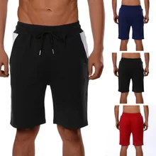 Новые мужские шорты для бега летние лоскутные быстросохнущие фитнес-спортивные мужские тренировочные спортивные шорты для бега на открытом воздухе