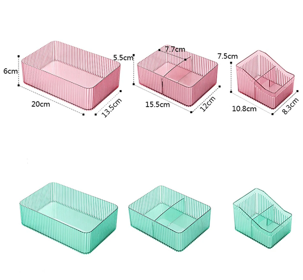 Сплошной цвет прозрачный стол Коробка для хранения туалетный столик косметическая коробка для хранения Пластиковые Офисные Стеллажи макияж Отделка Коробка Чехол