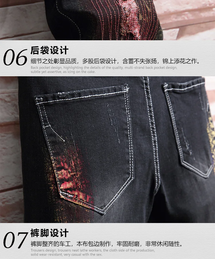 Blue Shorts Jeans Men Summer Denim Shorts New Male Holes Streetwear Jeans Shorts High Quality Knee Lenght Casual Jeans