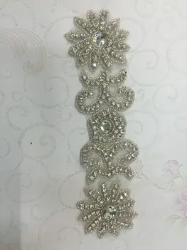 

DHL FREE HOT SALE Wedding accessories trimming rhinestone chain big rhinestone bridal applique trimmings