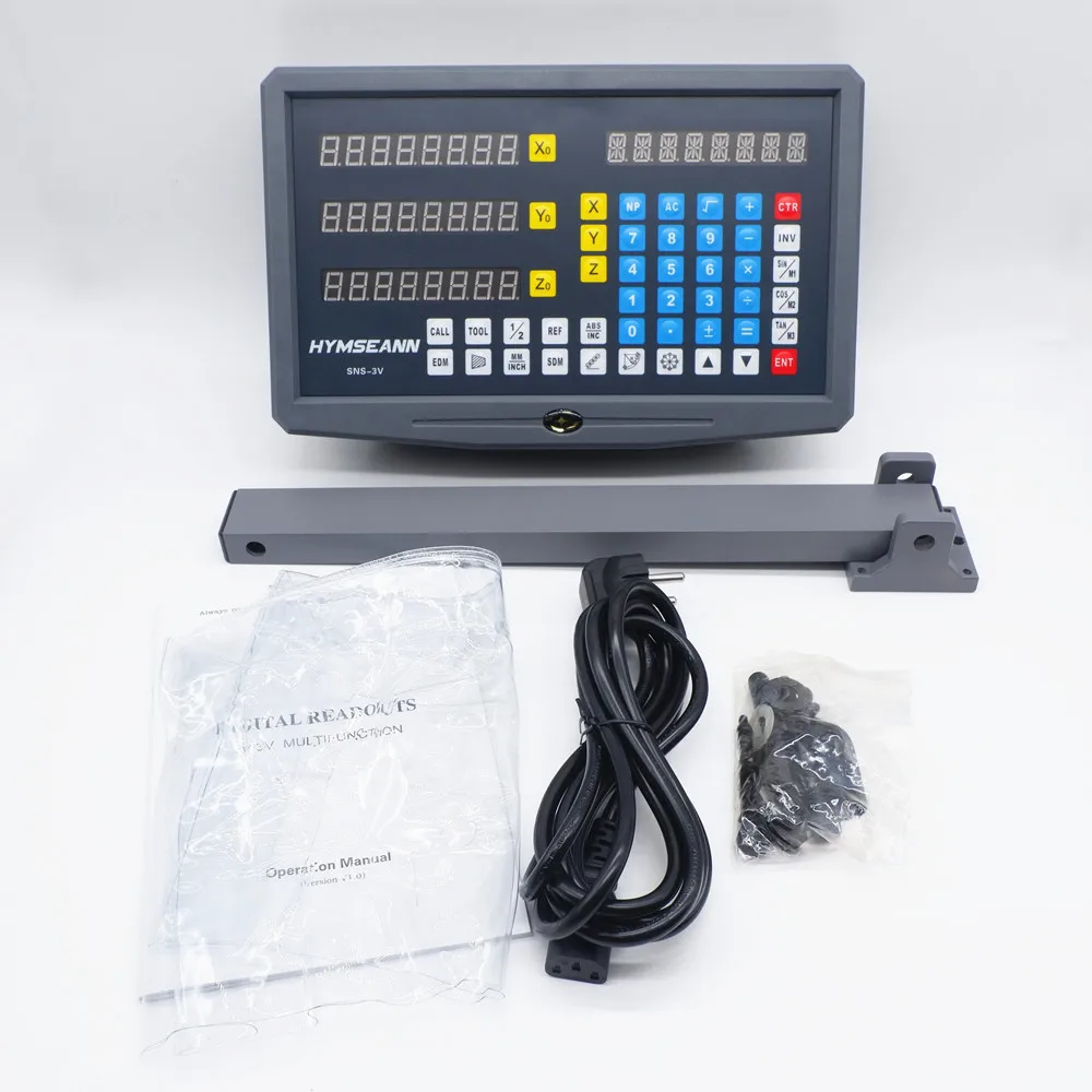 US $77.84 SNS3V 3 Axis DRO Digital Readout Display Monitor For Milling Lathe Machine for Sino Easson Rational Sinpo Linear Glass Scale