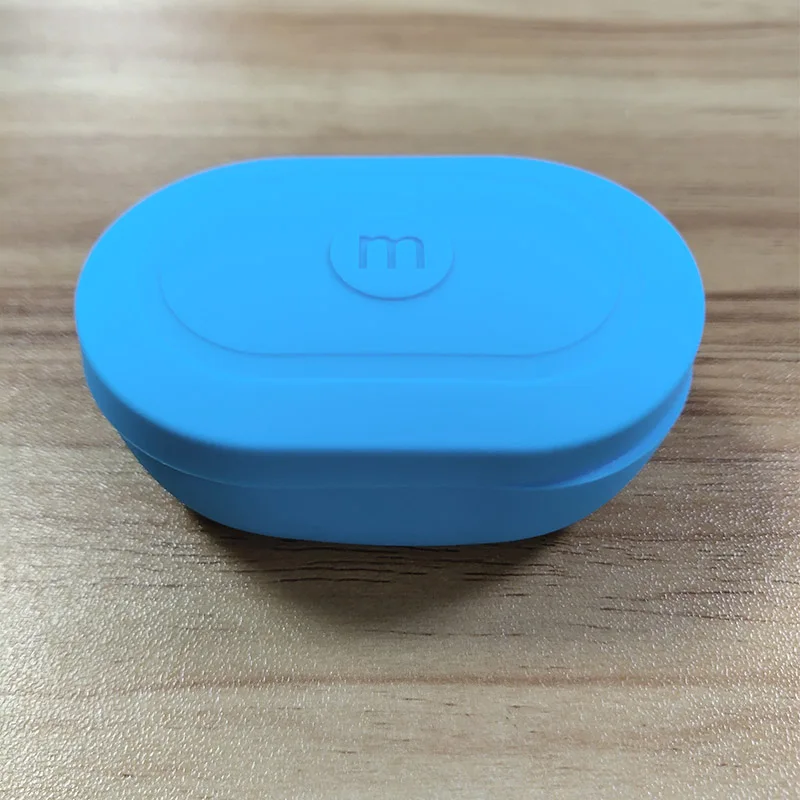 Силиконовый чехол для Xiaomi Redmi Airdots Bluetooth наушники TWSEJ04LS(черный) защитный чехол - Цвет: blue