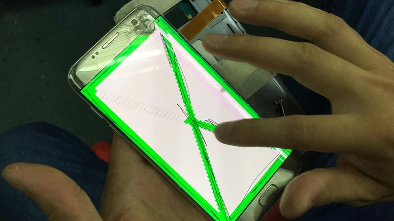 Бракованная практика ЖК-экран с рамкой используется для samsung Galaxy S6edge Plus G928 разбитая стеклянная рамка разделительный поезд