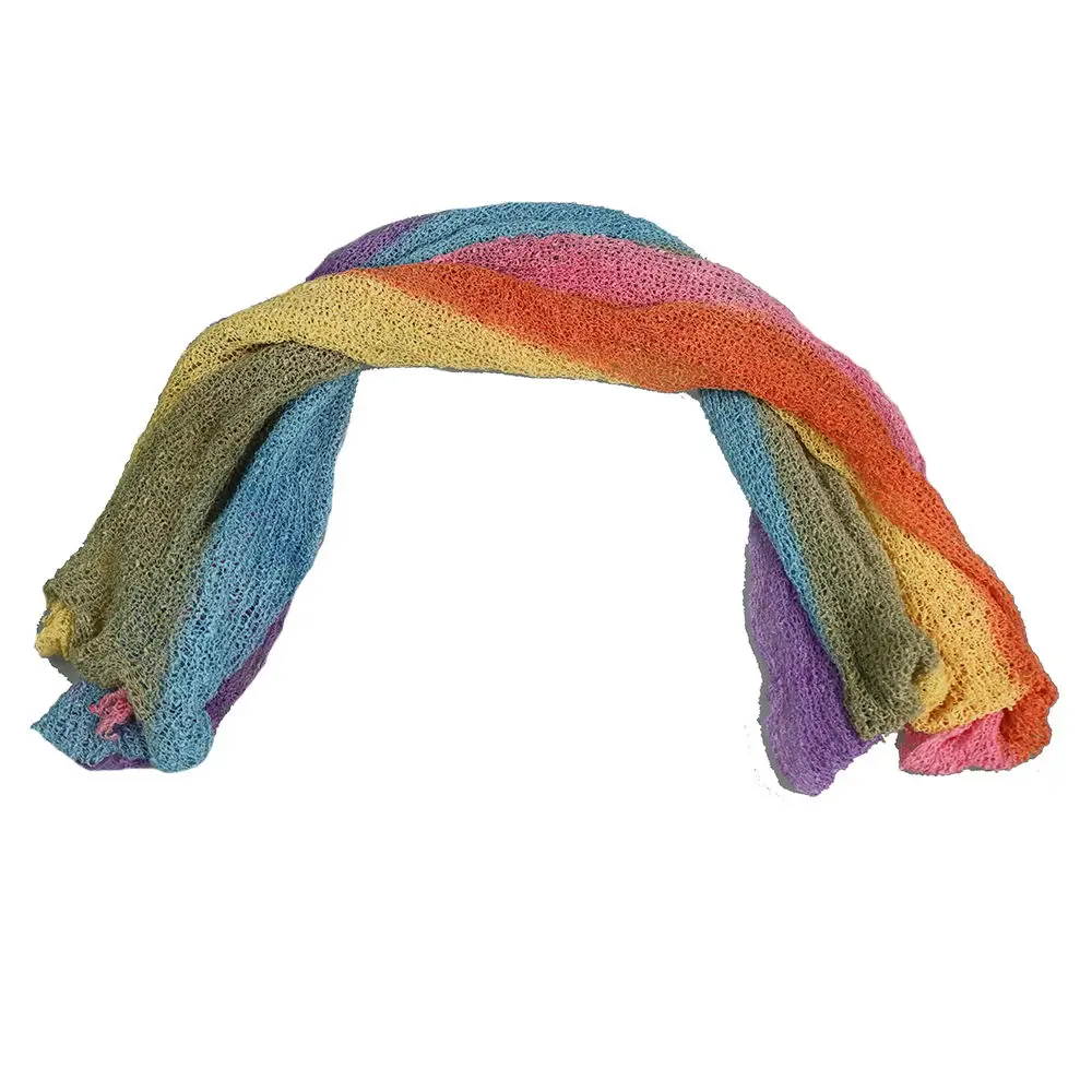 D& J трикотажная растягивающаяся обертка s для пеленания новорожденных реквизит для фотосессии детская обертка для получения одеял тканевые аксессуары для фотосессии - Цвет: Rainbow  4