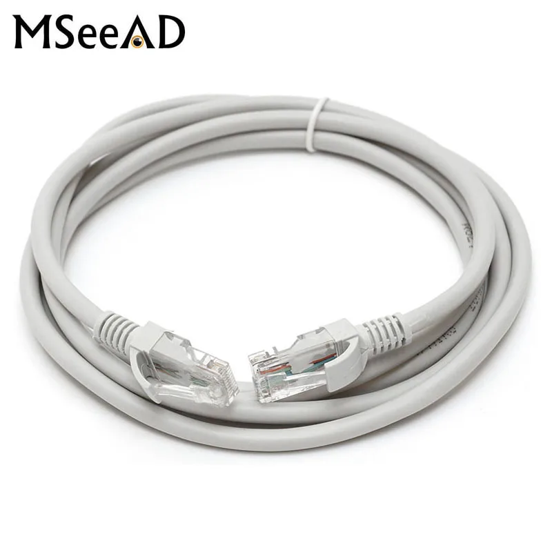 

RJ45 Ethernet Cat5 Network Cable LAN Patch Lead, 5m 10m 20m 30m Ethernet Cable High Speed RJ45 Ethernet Network LAN Cable Gray