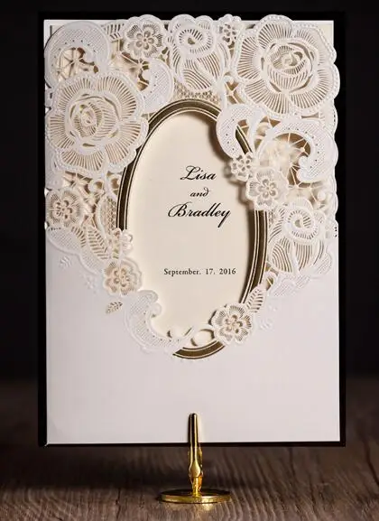 Sample Romantic Filigree Frame Wedding Invitation In Gold And Blush 582211dd1 Jpg Framed Wedding Invitation To Create Your With Smart Design 2