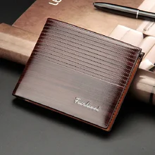 Cartera para hombre Walet Cartera de cuero de PU para hombre, monedero, tarjeteros, billetes de dólar, cartera de mano, monedero para niño, billeteras, novedad de 2019