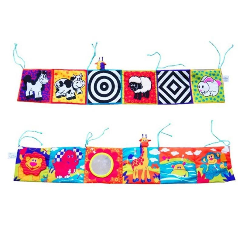  Baby Toys Crib BumpersCloth BooksRattlesAround The Multi-PressColor Bed Bumper Children'S Toys