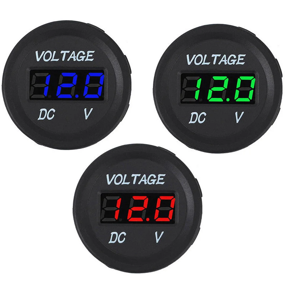 

New DC 12V Waterproof Digital LED Panel DC Voltmeter Voltage Meter Display for Car Motorcycle Boat High Quality Wholesale