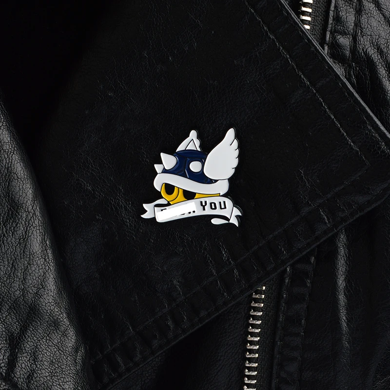 

Blue Shell Mario Kart Pins Game Pins Cartoon Brooches Badges Lapel pins Backpack Hat Bag Jeans Decoration Accessories