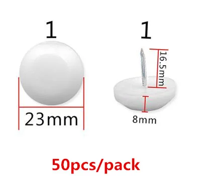 В переменного тока, 50-80 шт./упак. Нескользящие ножки для мебели кепки ножка стула защита для ног скользит занос плитка войлочная прокладка пол лак для ногтей мебельная фурнитура - Цвет: 1              50pcs