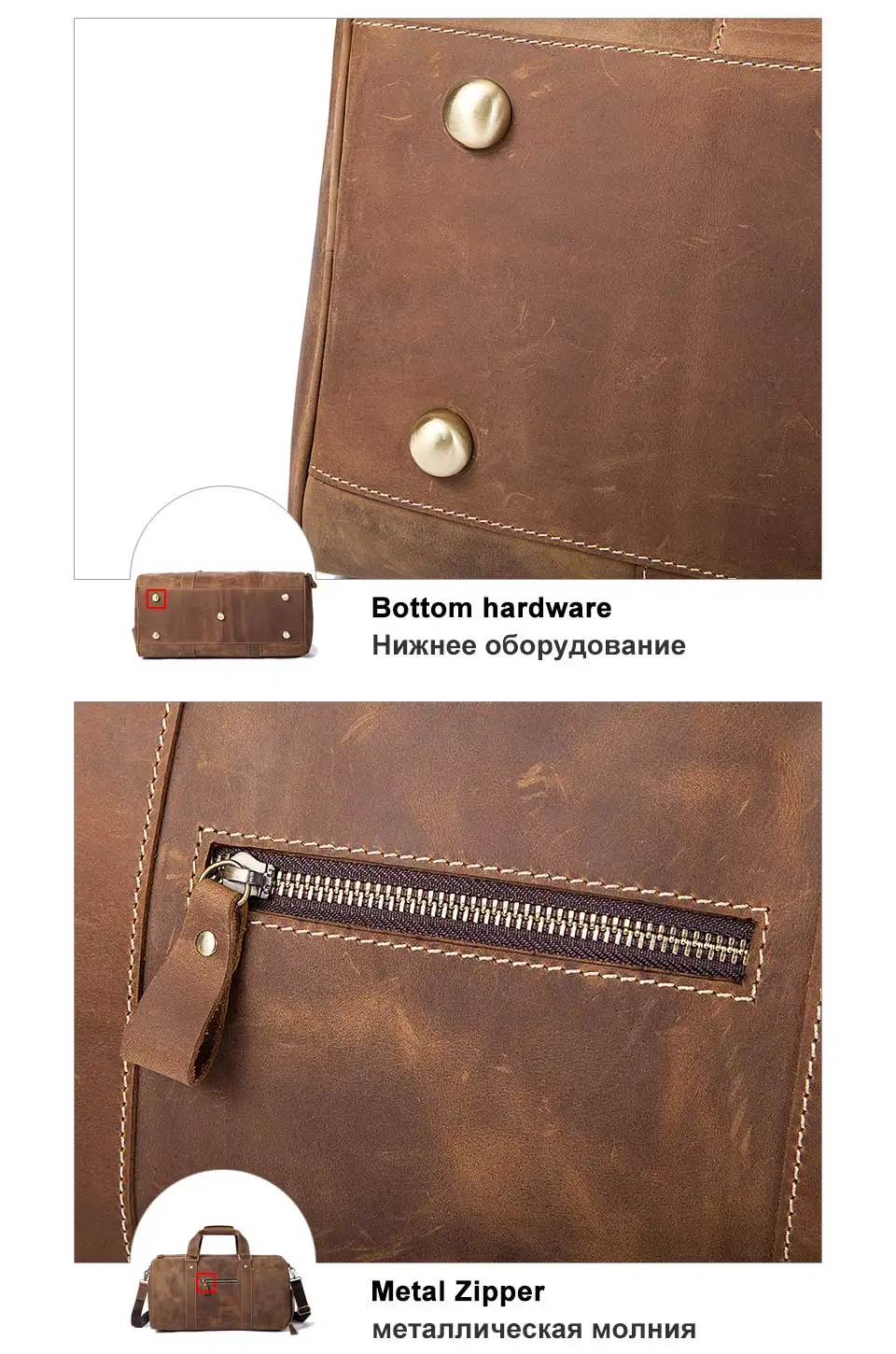 leather duffle bag