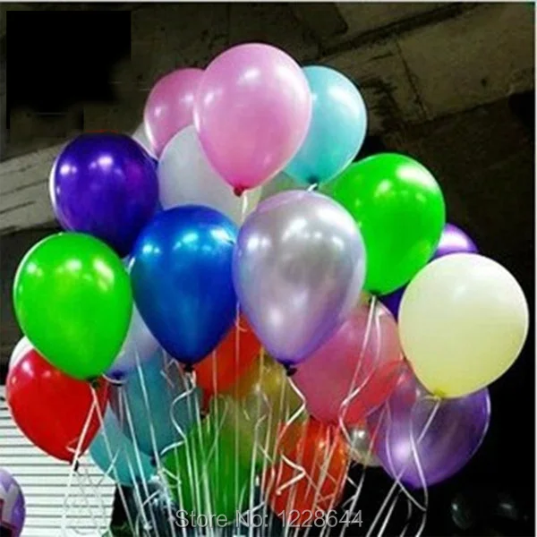 Свадебное украшение для мероприятия вечеринки подавляет перламутровые воздушные шары белого цвета 10 дюймов толщиной 2,2 г 200 шт/партия