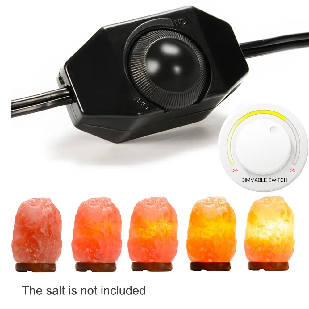 

AKDSteel Himalayan Salt Lamp 6ft Original Replacement Cord with Dimmer Switch and 7W E12 Bulb Socket US Plug zk20